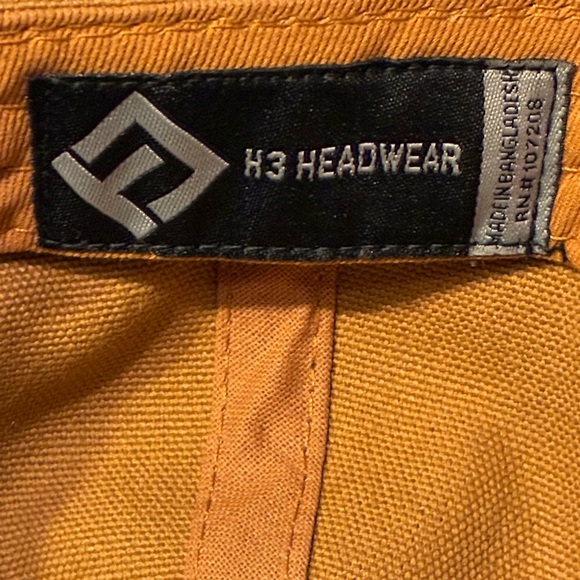 H3 Headwear Tactical Patriotic American Flag Cap Desert Brown Canvas Snapback - Picture 5 of 5